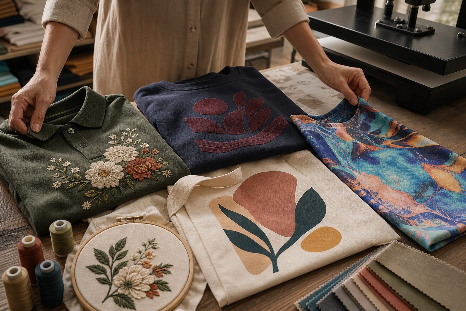 Vêtements personnalisés : broderie, flocage, transfert ou sublimation ?