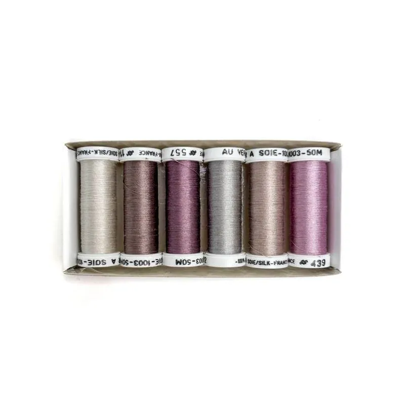 Assortiment de 6 nuances Soie 1003 pour dentelle