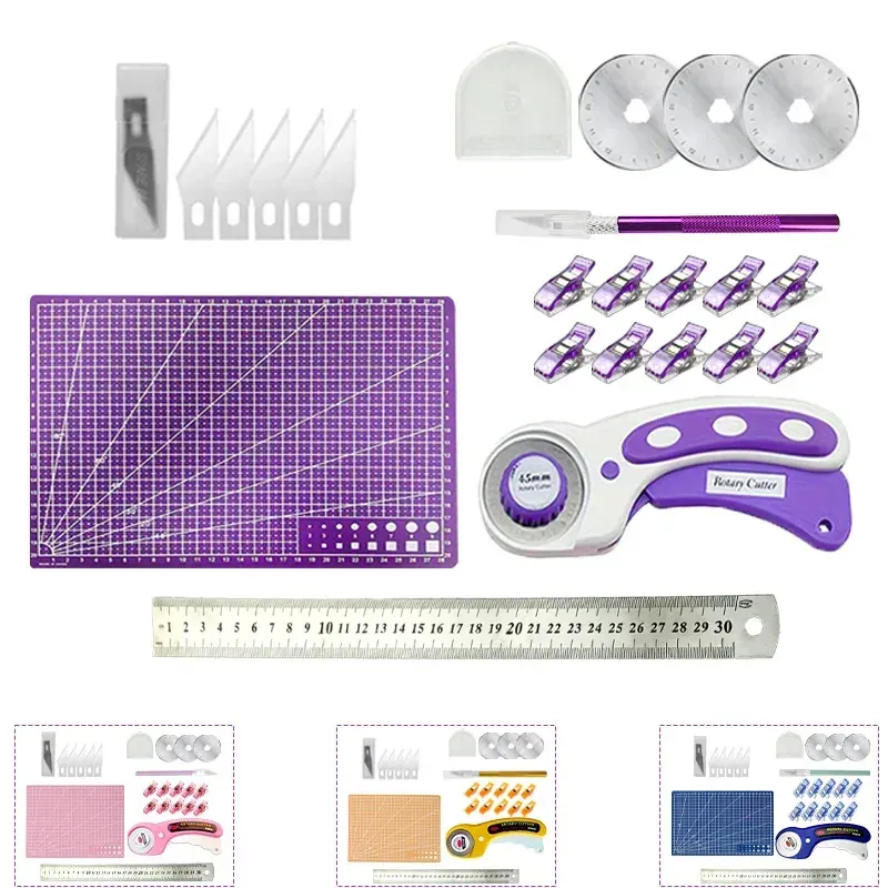 Ensemble de 7 outils couture et patchwork 45 mm
