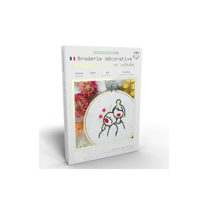 Kit broderie traditionnelle Toujours à tes côtés