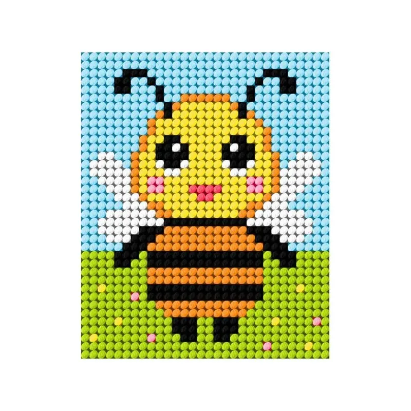 Kit canevas enfant petite abeille, 17 x 20,5 cm