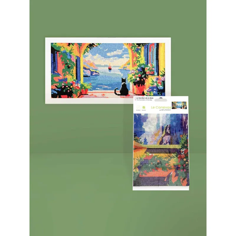 Kit canevas Le gardien de la baie, 40 x 20 cm