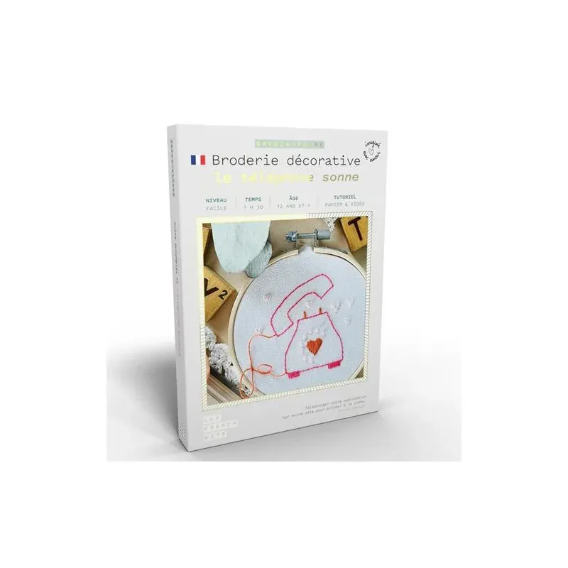 Kit de broderie décorative le téléphone sonne