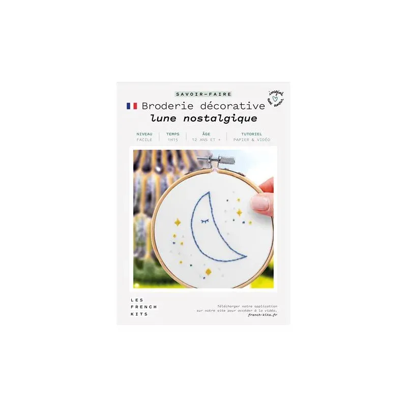Kit de broderie traditionnelle Lune romantique