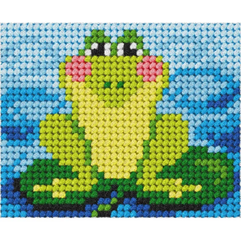 Kit demi-point enfant la grenouille, 17 x 20,5 cm