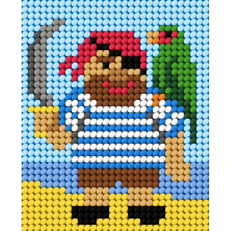 Kit demi-point enfant Le pirate, 17 x 20,5 cm