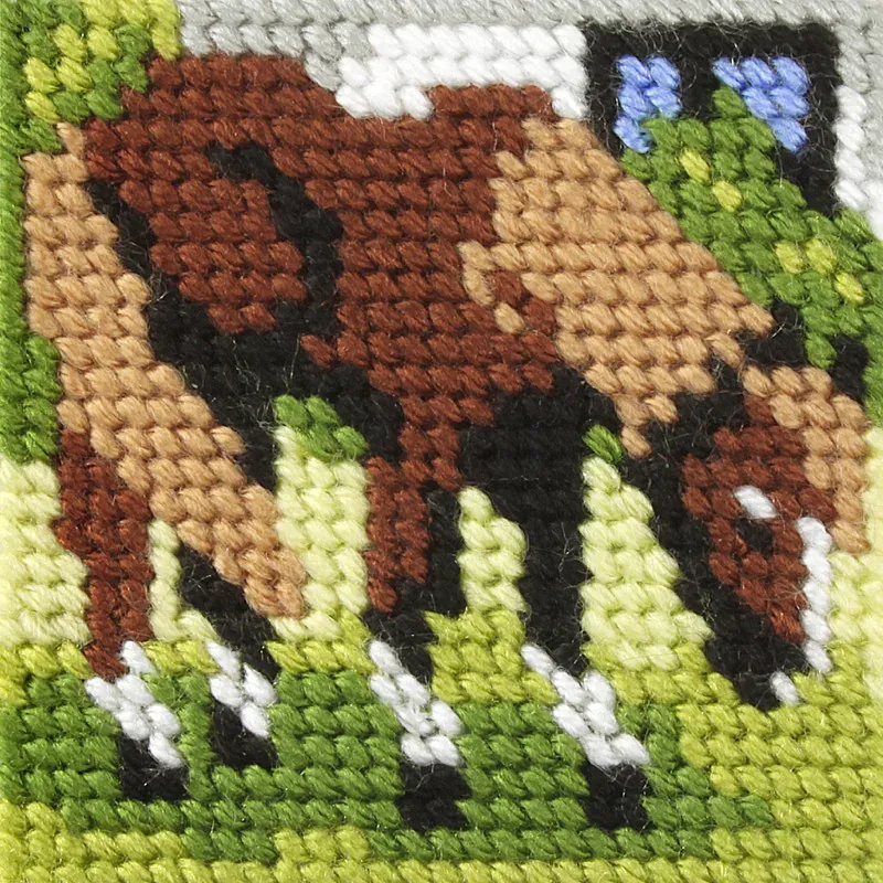 Kit demi-point enfant le poney, 10,5 x 10,5 cm
