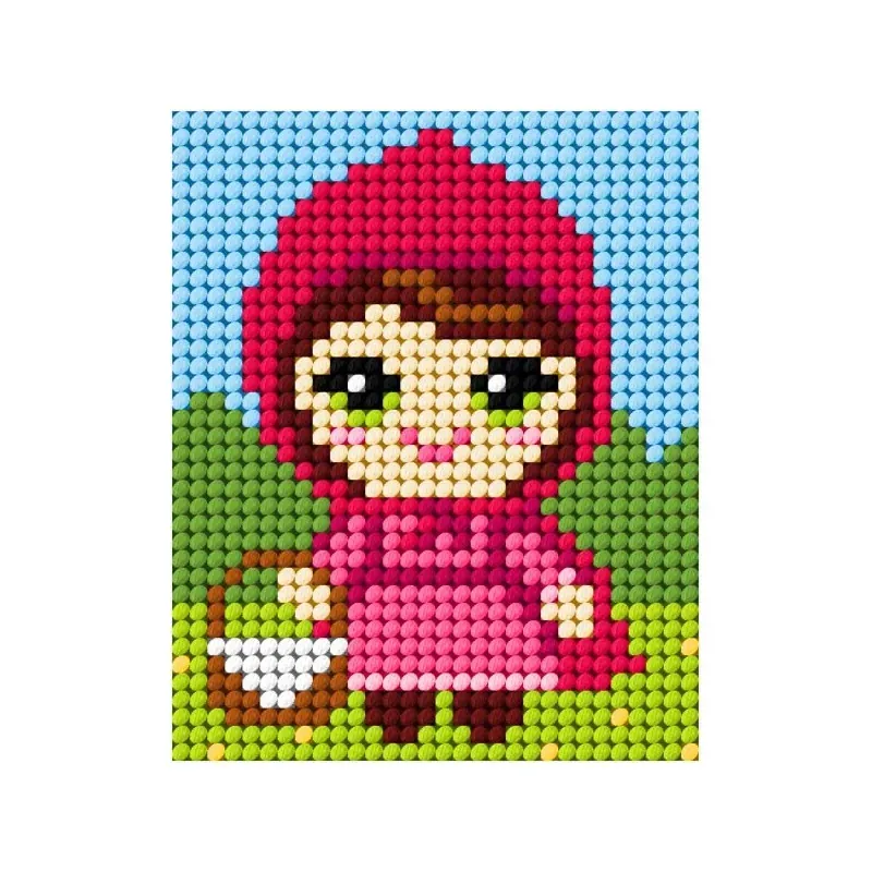 Kit demi-point enfant Petit Chaperon rouge, 17 x 20,5 cm