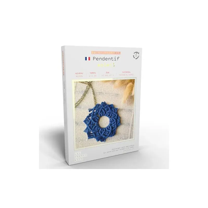 Kit macramé DIY pendentif soleil avec tutoriels
