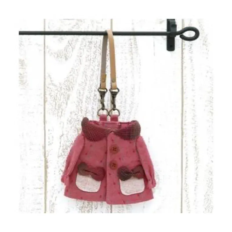 Kit manteau miniature rose, accessoire de sac à coudre