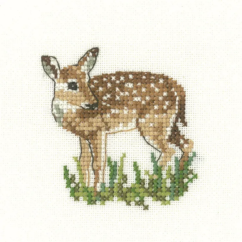 Kit point de croix faon Little Friends, 7 x 7cm : vue 1