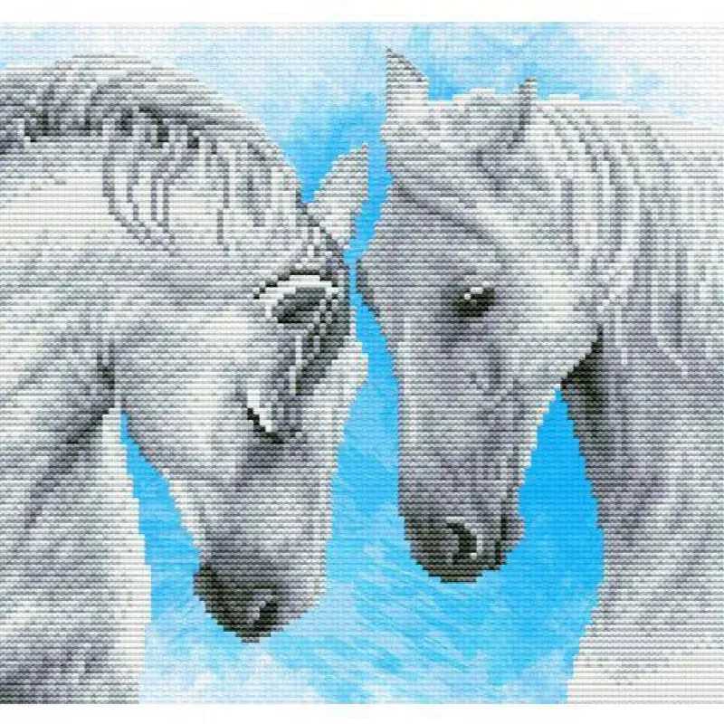 Kit point de croix No Count Horse Prayer, 27,7 x 26 cm : vue 1
