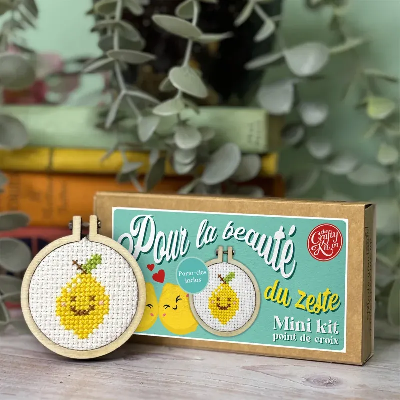 Mini kit point de croix Pour la beauté du zeste : vue 1