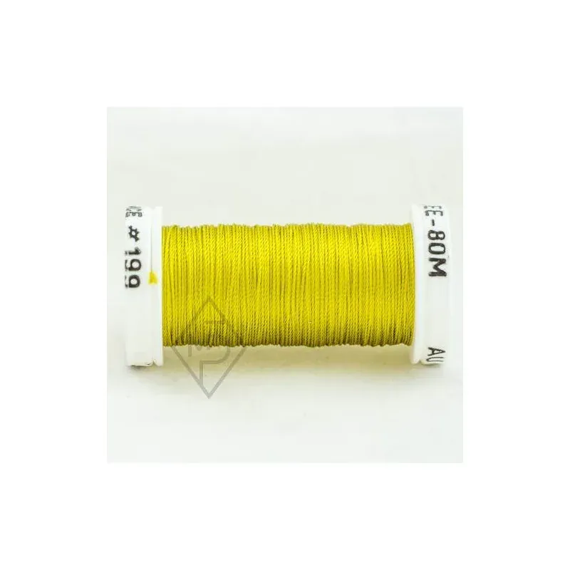 Soie perlée naturelle col 199, bobine de 80 mètres, bobines