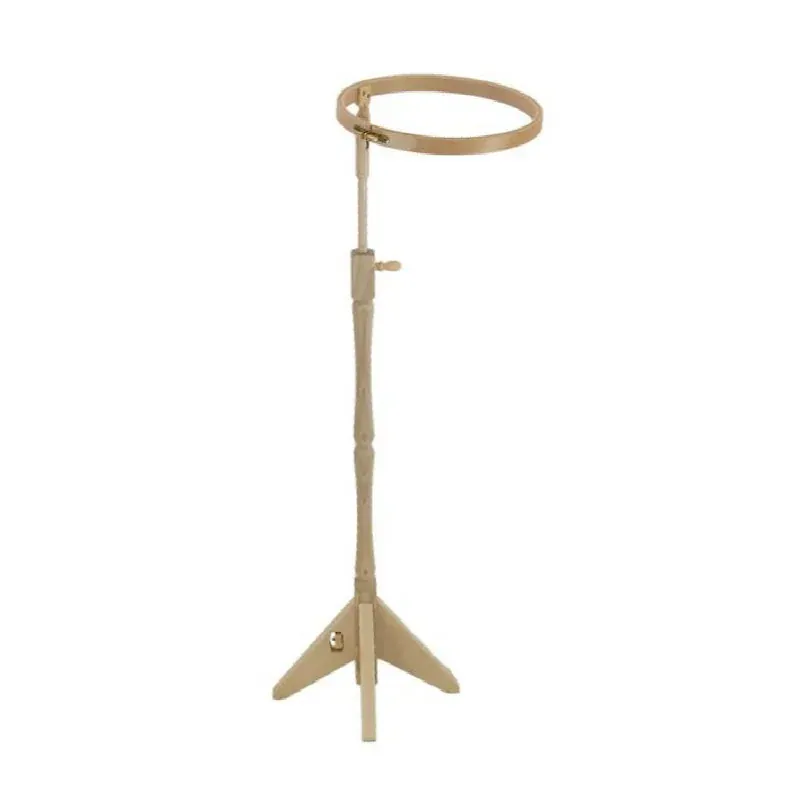 Tambour à broder sur pied réglable Elbesee, bois
