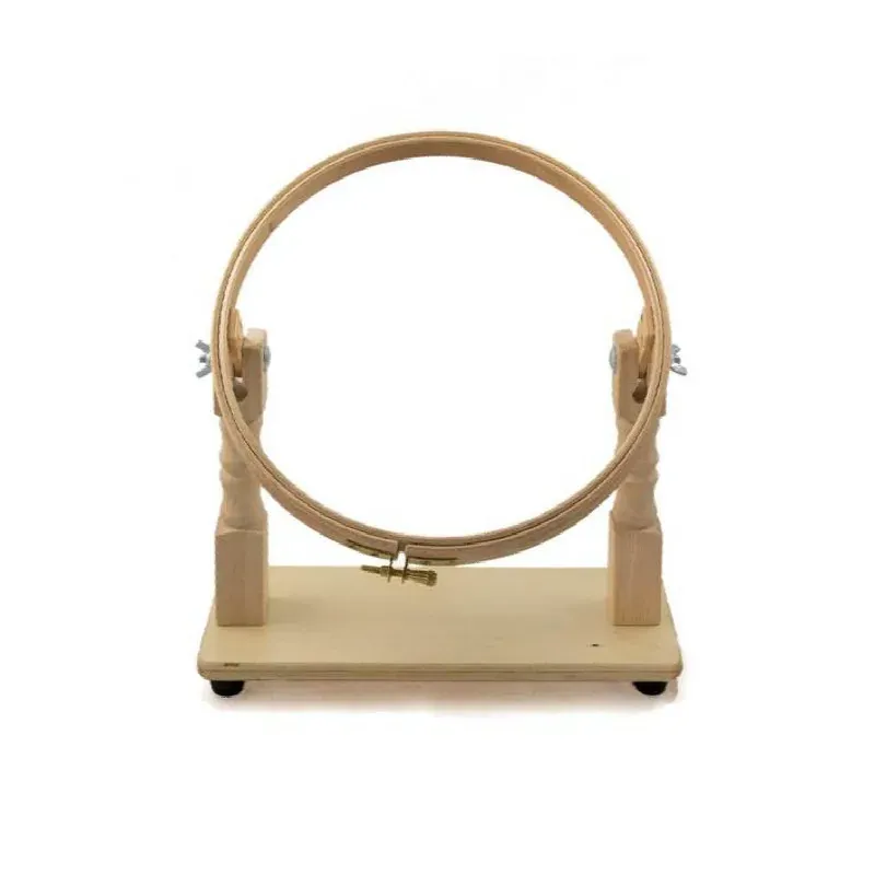 Tambour à broder sur socle de table Elbesee, 25 cm